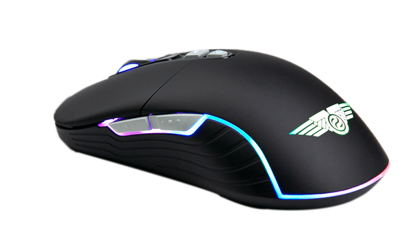  Chuột gaming Newmen WGX6 | Wireless 2.4Ghz, 12000 DPI, 110g, RGB, Đen 