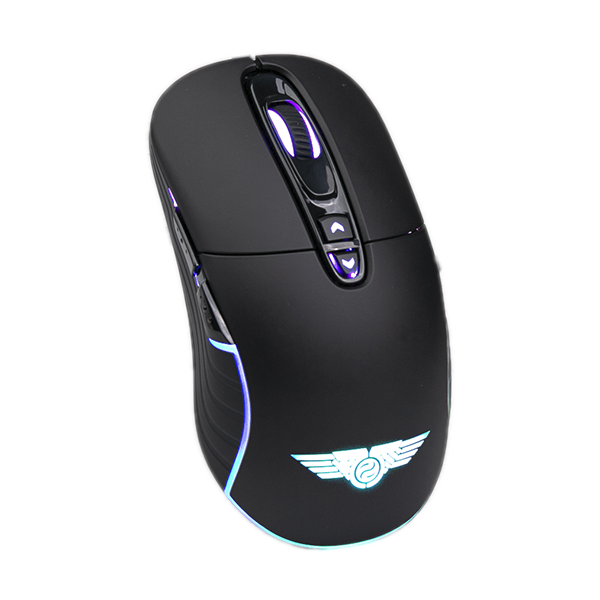 Chuột gaming Newmen WGX6 | Wireless 2.4Ghz, 12000 DPI, 110g, RGB, Đen 