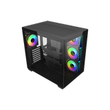  Case Cooler Master Elite 681 | Kèm sẵn 4 fan, Đen 