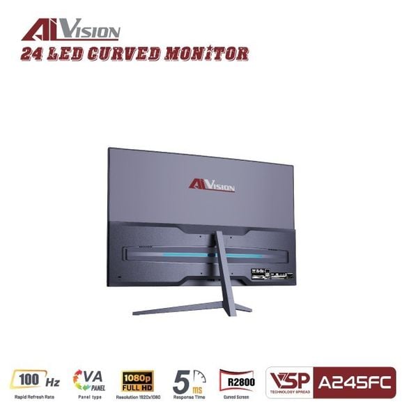  Màn hình Văn phòng Aivision A245FC | 24 inch, FHD, 100Hz, VA 