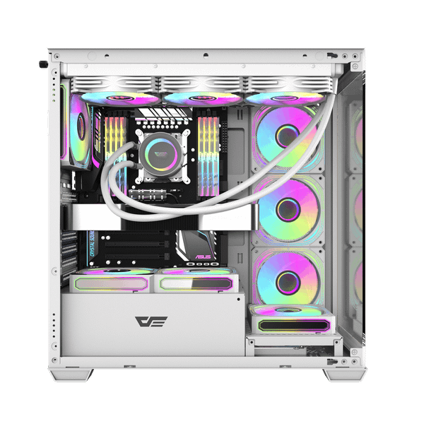  Thùng máy Case Darkflash DS900W ATX Glass - Trắng 