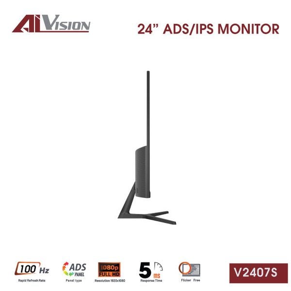  Màn hình Văn phòng Aivision A245FC White | 24 inch, FHD, 100Hz, VA 