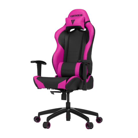 Ghế gaming VERTAGEAR SL2000 | Đen hồng, 100kg, Chân xoay, Da PU
