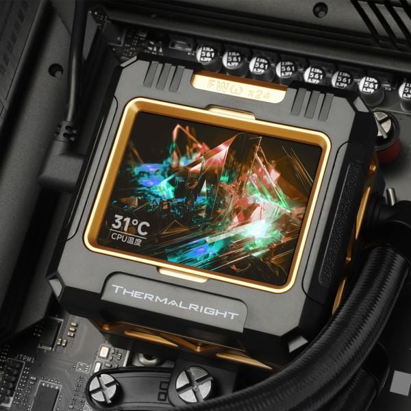 Tản nhiệt nước Thermalright Frozen Warframe 420 Black | ARGB Display, Đen 