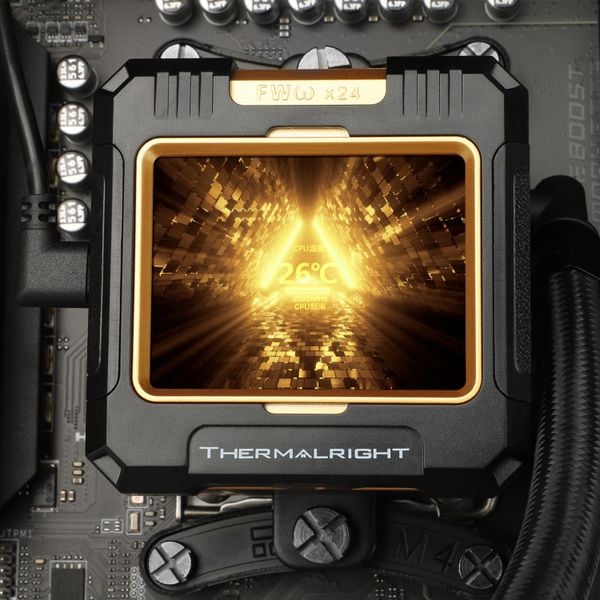  Tản nhiệt nước Thermalright Frozen Warframe 420 Black | ARGB Display, Đen 
