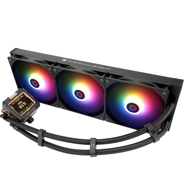  Tản nhiệt nước Thermalright Frozen Warframe 420 Black | ARGB Display, Đen 