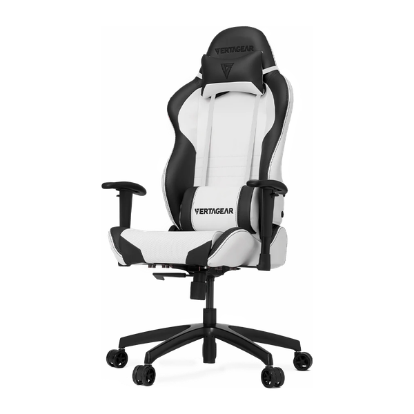  Ghế gaming VERTAGEAR SL2000 | Trắng đen, 100kg, Chân xoay, Da PU 