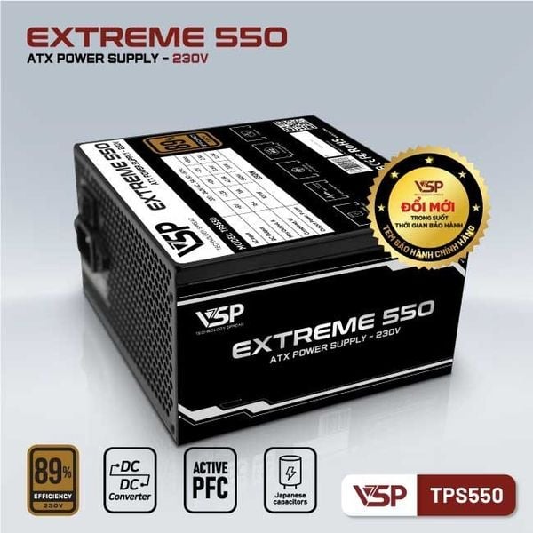  Nguồn máy tính VSP TPS550 550W | Non Modular, ATX 