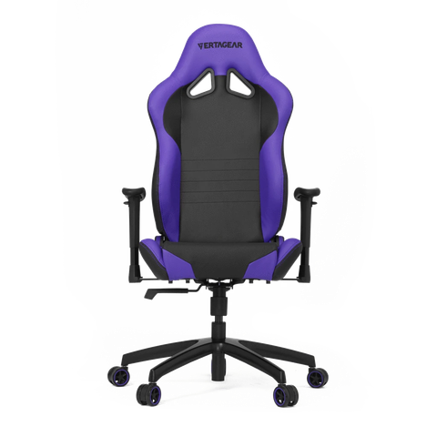 Ghế gaming VERTAGEAR SL2000 | Đen tím, 100kg, Chân xoay, Da PU