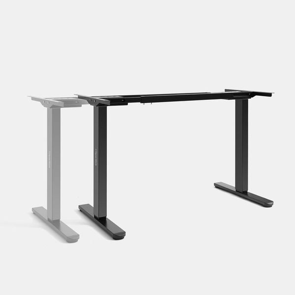  Bàn văn phòng Nâng hạ Active DP03 1m4 / 1m6 | Thép, Đen 