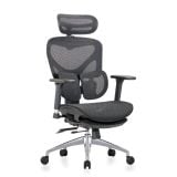  Ghế công thái học MANSON Iris V2 CloudMesh | Đen, 120kg, Chân xoay, Lưng lưới 