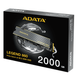  Ổ cứng SSD ADATA LEGEND 860 2TB | PCIe Gen4 x4 NVMe, M.2 2280 (SLEG-860-2000GCS) 