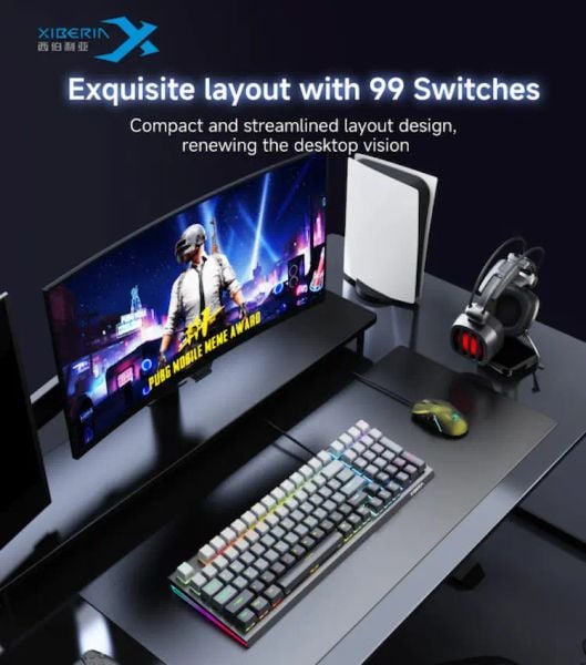  Bàn phím cơ gaming Xiberia CZ98 | Có dây, Fullsize, Magnetic Switch, RGB, BlackGradient, Rapid Trigger, Hot swap 