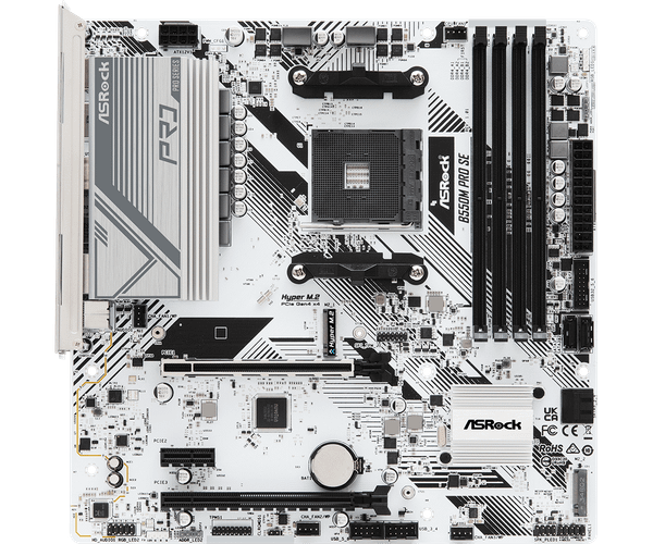  Mainboard ASRock B550M PRO SE DDR4 | AM4, mATX, 4 khe RAM 