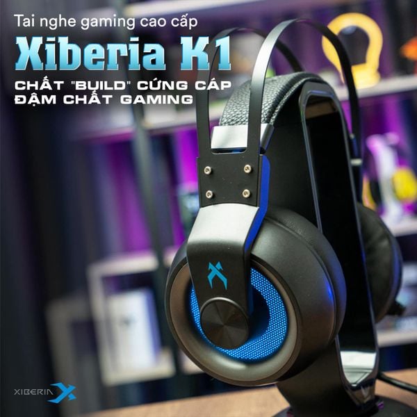  Tai nghe Xiberia K1 Metal | Virtual 7.1 RGB, Không hộp 