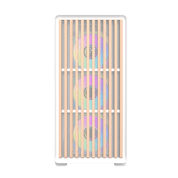  Thùng máy Case Darkflash DS900WD ATX - Trắng (Mặt gỗ) 