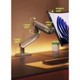  Giá treo màn hình North Bayou A6 Gaming - Đen xám | 27 - 50 inch 