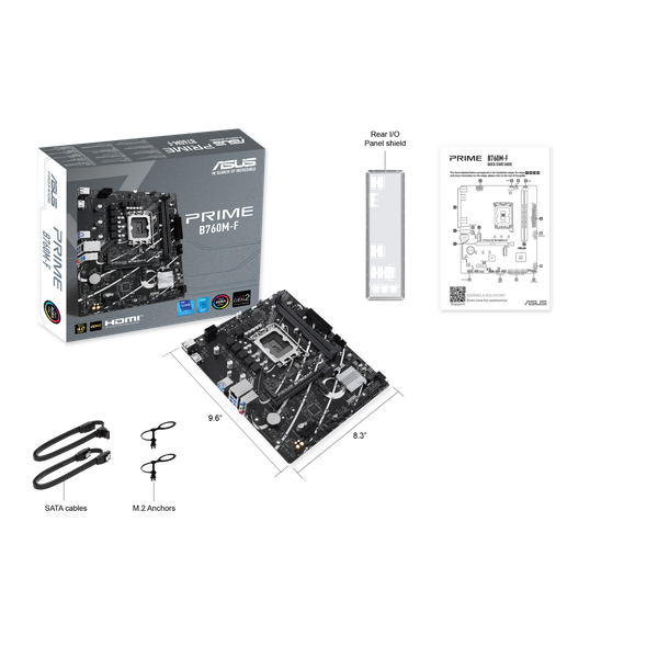  Mainboard ASUS Prime B760M-F DDR5 | LGA 1700, mATX, 2 khe RAM 