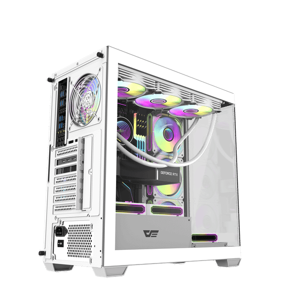  Thùng máy Case Darkflash DS900W ATX Glass - Trắng 