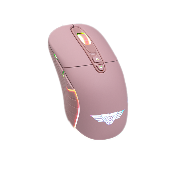 Chuột gaming không dây Newmen WGX6 | Dual Mode Type-C & 2.4GHz, Hồng