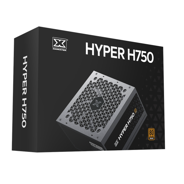 Nguồn máy tính XIGMATEK Hyper H750 750W 80 Plus Bronze   | Non Modular, ATX 