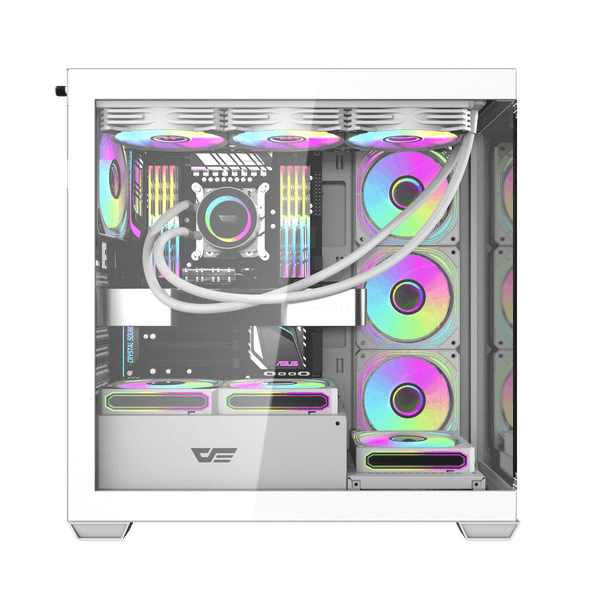  Thùng máy Case Darkflash DS900W ATX Glass - Trắng 