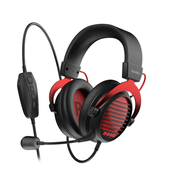  Tai nghe gaming Dare-U EH925 MAX | Có dây, Black Red 