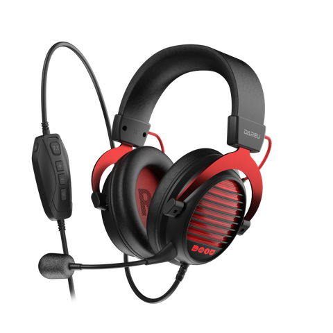 Tai nghe gaming Dare-U EH925 MAX | Có dây, Black Red