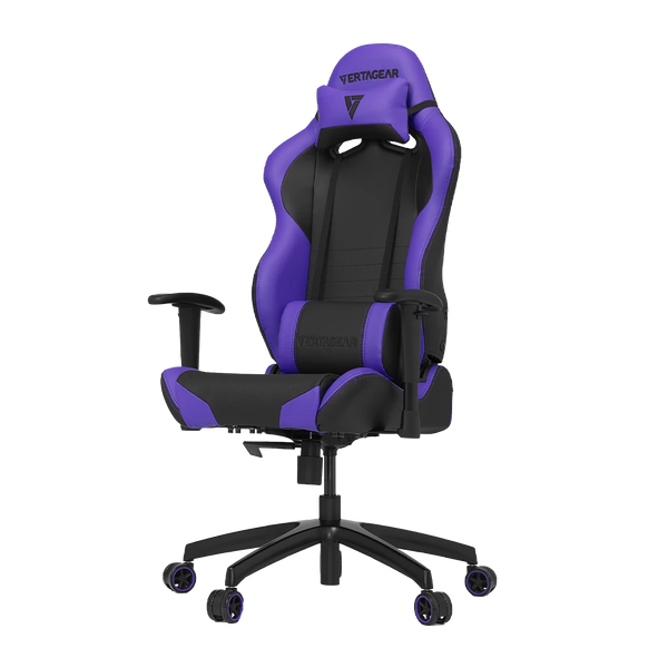  Ghế gaming VERTAGEAR SL2000 | Đen tím, 100kg, Chân xoay, Da PU 