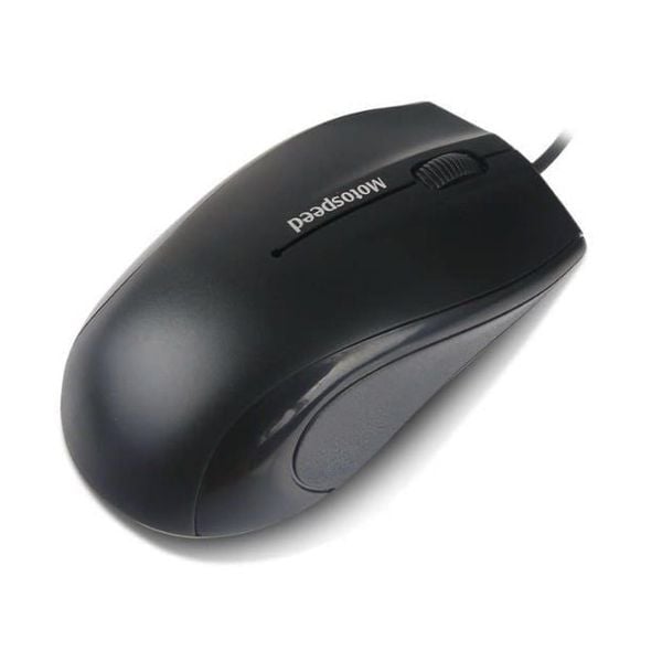  Chuột văn phòng Motospeed F333 | Có dây, 1000 DPI, 90g, Đen 