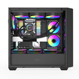  Thùng máy Case Darkflash DS900WD ATX - Đen (Mặt gỗ) 