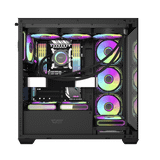  Thùng máy Case Darkflash DS900W ATX Glass - Đen 