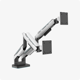  Giá treo màn hình đôi Human Motion T9 Pro II | 23-43 inch, Trắng 