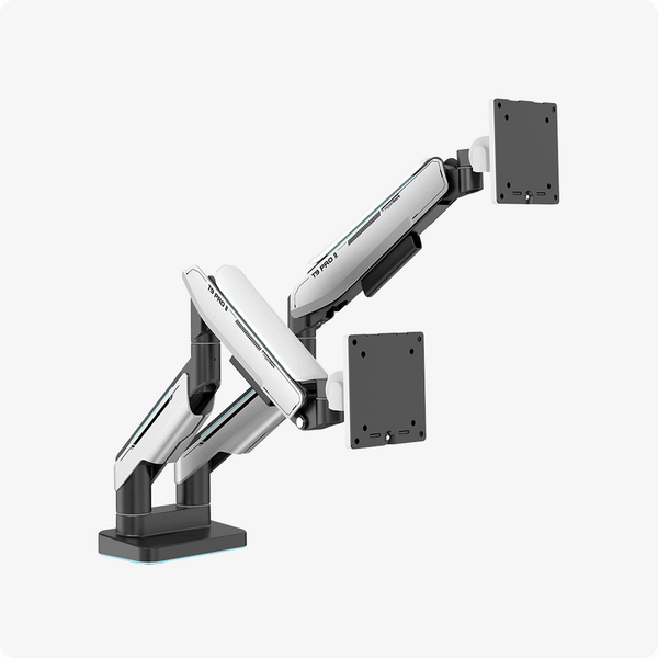  Giá treo màn hình đôi Human Motion T9 Pro II | 23-43 inch, Trắng 