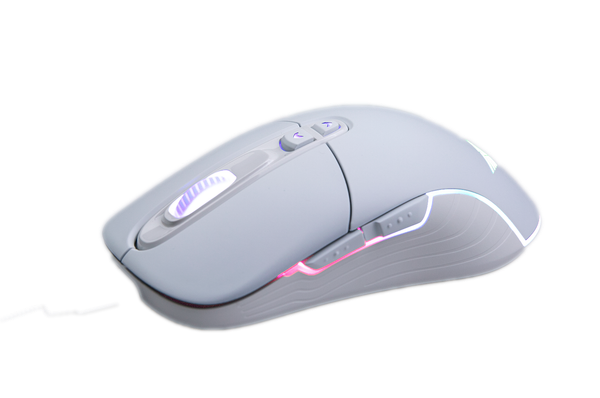  Chuột gaming Newmen WGX6 | 2 Mode, 12000 DPI, 110g, RGB, Trắng 
