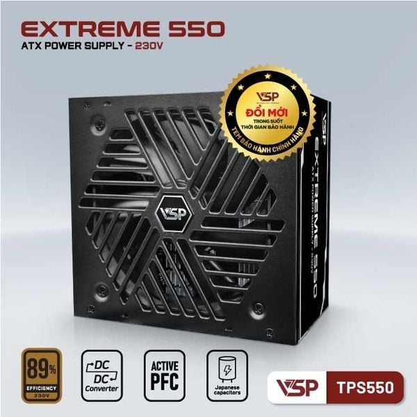  Nguồn máy tính VSP TPS550 550W | Non Modular, ATX 