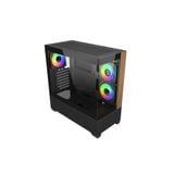  Case Cooler Master Elite 690 Wood | Kèm sẵn 3 fan, Đen 