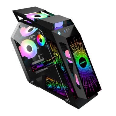 Thùng máy Magic Roger RGB M-ATX | Black, không kèm fan