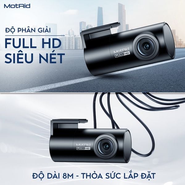  Camera hành trình sau MotRid CD30 Rear | 2MP, Full HD 