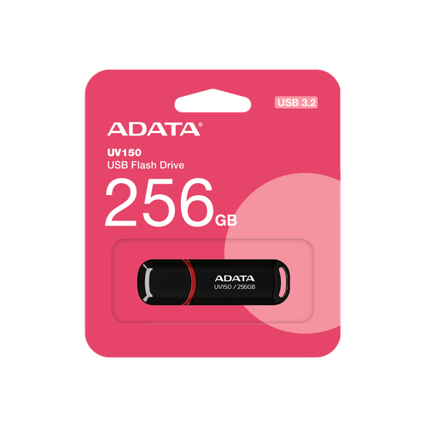  USB Adata 256GB | USB 3.2 Gen 1, Plastic, R100 (AUV150-256G-RBK) 