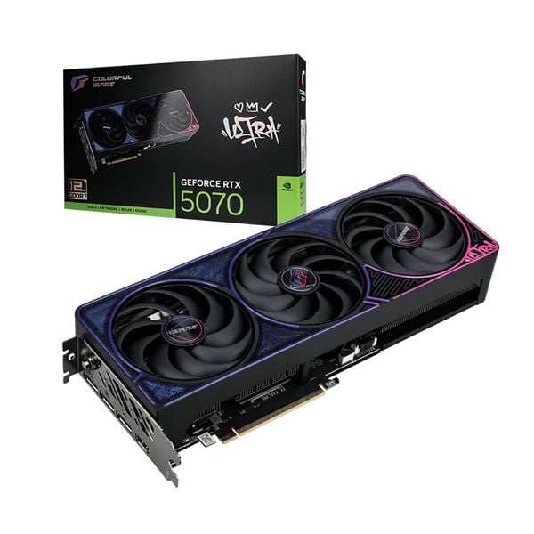  Card màn hình Colorful iGame GeForce RTX 5070 Ultra OC 12GB-V | 12GB GDDR7, 192-bit, 6144 CUDA, DLSS 4 