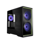  Thùng máy Lian Li Vector V150 INF (Kèm sẵn 3 Fan ARGB) (CASELLV150INFX) | M-ATX/Mini-ITX, Kính cường lực, Đen 