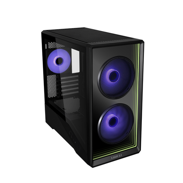  Thùng máy Lian Li Vector V150 INF (Kèm sẵn 3 Fan ARGB) (CASELLV150INFX) | M-ATX/Mini-ITX, Kính cường lực, Đen 