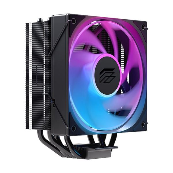  Tản nhiệt khí EINAREX Ventus V50 ARGB | 4 ống đồng, 1 Fan 120mm, Đen 