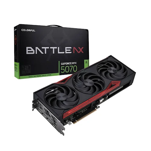  Card màn hình Colorful GeForce RTX 5070 Battle AX V2-V | 12GB GDDR7, 6144 CUDA, 650W 