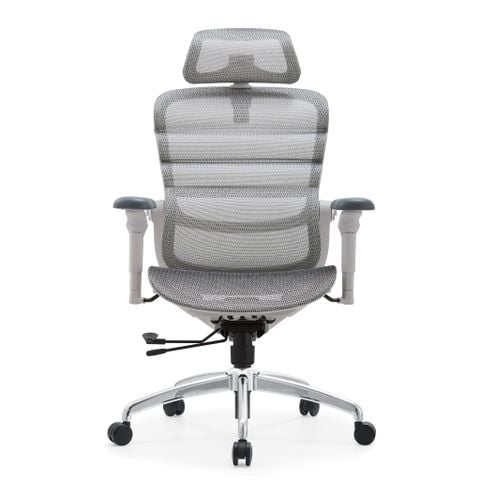 Ghế Công Thái Học Manson Foris, Màu Xám, Không gác chân | Đỡ Lưng Bionic Spine, Ngả Sâu 147 Độ, Tay 5D