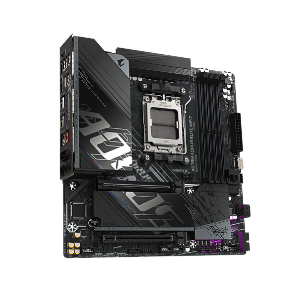  Mainboard (AMD) Gigabyte X870M AORUS Elite WiFi 7 | AM5, mATX, WiFi 7, 4 khe RAM 