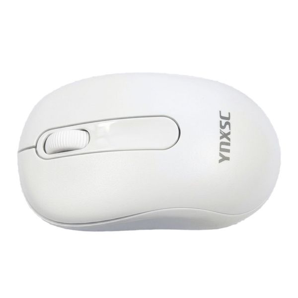  Chuột Gaming Ynxsc W108G White | Không dây 2.4G, 1600 DPI, Ergonomic, Trắng 