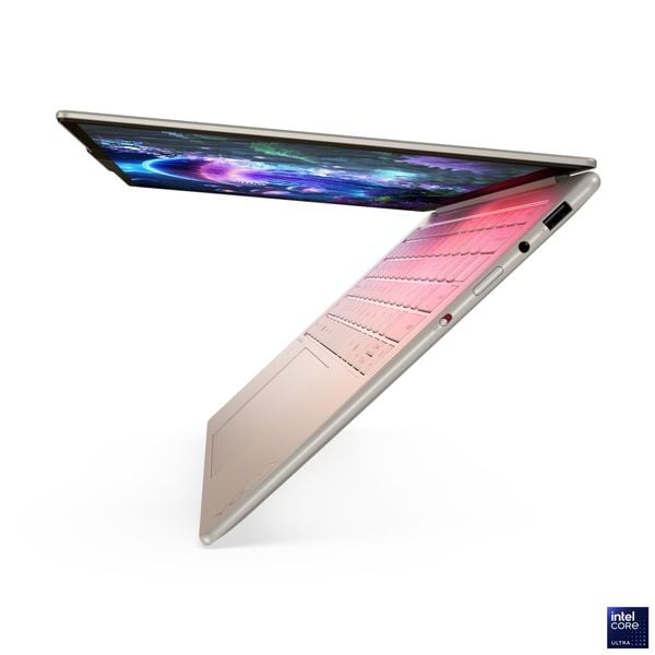  Laptop Lenovo Yoga Slim 7 14ILL10 83JX00D5VN | Ultra 5 226V, 16GB DDR5X, SSD 512GB NVMe, 14" WUXGA OLED, Intel Arc Graphics 130V, Win 11+Office, Trắng Kem 