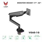  Giá treo màn hình VSP VG60-1 - Đen xám | 17 - 42 inch, chân đế RGB, nút chỉnh LED, cổng USB 3.0 & Type C 